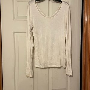 Angel Wing Scoop Neck Long Sleeve